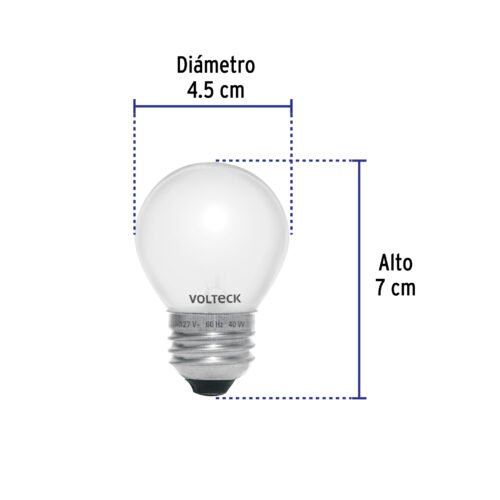 49332 - Foco incandescente 40W para horno/refrigerador, perla