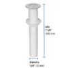 49333 - Contra para lavabo c/rebosadero, polipropileno, 1-1/4"