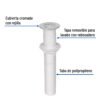 49333 - Contra para lavabo c/rebosadero, polipropileno, 1-1/4"