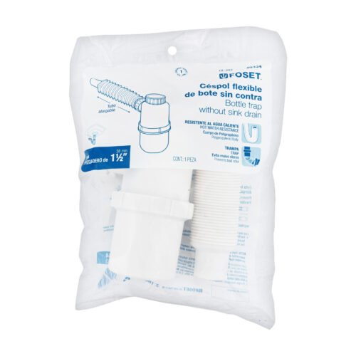 49334 - Céspol de bote 1-1/2", s/contra, polipropileno, p/fregadero