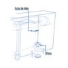 49339 - Pera 2" para tanque WC, Foset