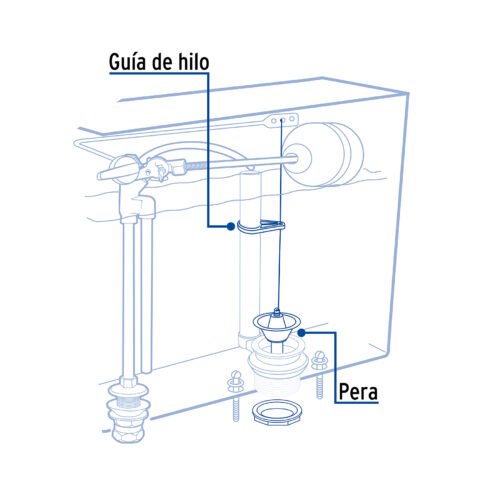 49339 - Pera 2" para tanque WC, Foset