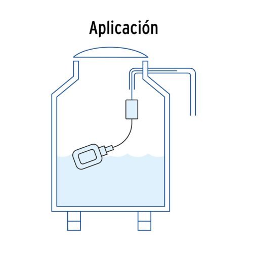 49347 - Flotador eléctrico con cable de 3 m, Foset