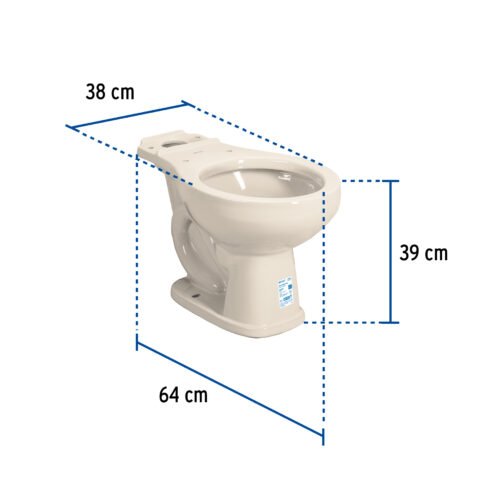 49354 - Taza redonda de porcelana, marfil, FOSET
