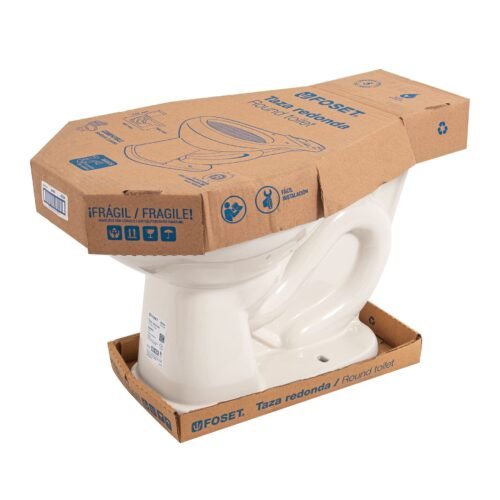 49354 - Taza redonda de porcelana, marfil, FOSET