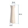 49357 - Pedestal de porcelana para lavabo, marfil, FOSET