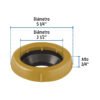 49358 - Cuello de cera con guía para WC, 170 g, Foset