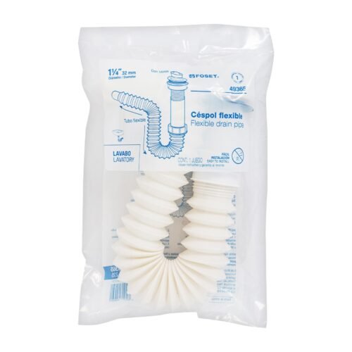 49365 - Céspol flexible 1-1/4", contra, polipropileno, para lavabo