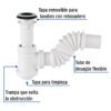 49366 - Céspol de bote 1-1/4", contra, polipropileno, para lavabo