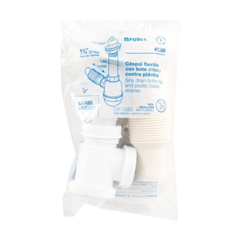 49366 - Céspol de bote 1-1/4", contra, polipropileno, para lavabo