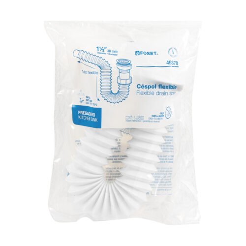 49370 - Céspol flexible 1 1/2", contra, polipropileno para fregadero