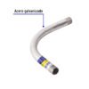49372 - Codo Conduit 90° 1/2" pared gruesa (1.8 mm), et. amarilla