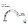 49377 - Cuello curvo para mezcladora de lavabo, cromo, Basic