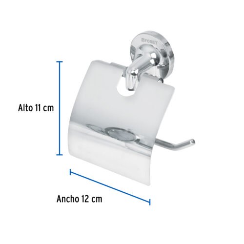 49397 - Portarrollo con cubierta de acero inoxidable, Foset Aqua