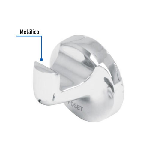 49399 - Gancho sencillo metálico para toalla, Foset Aqua