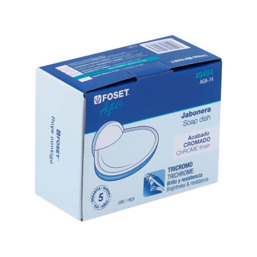 49404 - Jabonera metálica, Foset Aqua
