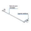 49405 - Toallero con barra de acero inoxidable, Foset Aqua