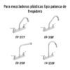 49417 - Bolsa con 2 cartuchos cerámicos para mezcladoras plásticas