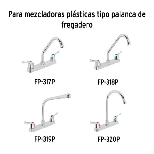49417 - Bolsa con 2 cartuchos cerámicos para mezcladoras plásticas