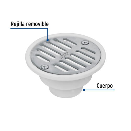 49425 - Resumidero polipropileno, redondo, modelo "A", 3-3/4", Basic