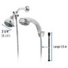 49433 - Regadera 3" con extensión tipo teléfono 5 funciones, Aqua