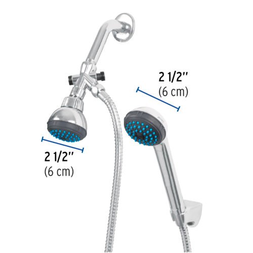49450 - Regadera 2-1/2" con extensión tipo teléfono, Foset Basic