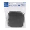 49453 - Regadera cuadrada plato ancho 8" gris-cromo, sin brazo, Aero