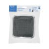 49454 - Regadera cuadrada plato ancho 6" gris-cromo, sin brazo, Aero
