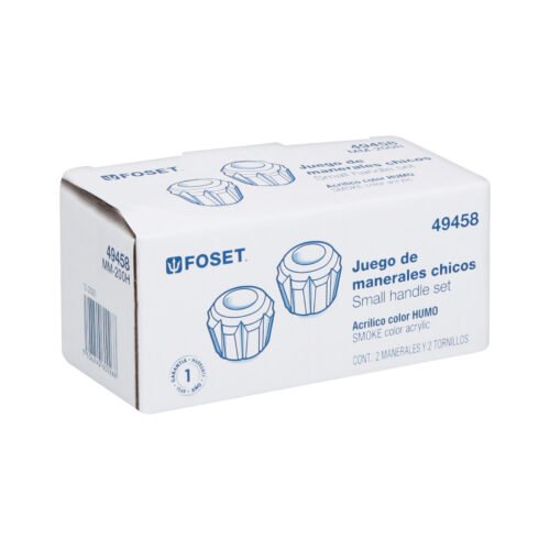 49458 - Juego 2 manerales acrílico humo p/lavabo y fregadero, Basic