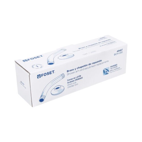 49467 - Brazo y chapetón de repuesto para regaderas, latón, Element