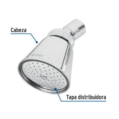 49468 - Regadera redonda 2-3/4" sin brazo, Foset Aero