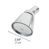49468 - Regadera redonda 2-3/4" sin brazo, Foset Aero
