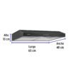 49488 - Campana extractora 60 cm, empotrable, negra, Foset