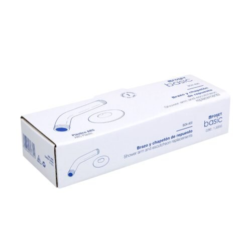 49495 - Brazo y chapetón plásticos para regadera, Foset Basic