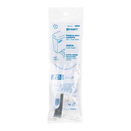 49504 - Palanca frontal plástica cromada para WC, FOSET