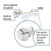 49505 - Botón lateral plástico cromado para WC, FOSET