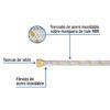 495181 49518 - Manguera para gas, acero inox, 3/8" flare, 300 cm, FOSET