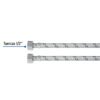 49526 - Manguera lavabo/fregadero, acero inox, 1/2" x 1/2", 100 cm