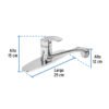 49551 - Monomando fregadero, ABS, cuello recto, BASIC