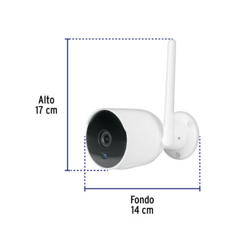 49559 - Cámara WiFi Tipo Bala 2MP, Volteck