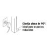 49572 - Extensión doméstica aterrizada 8 m blanca con clavija plana