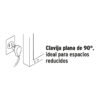 49573 - Extensión doméstica aterrizada 10 m blanca con clavija plana