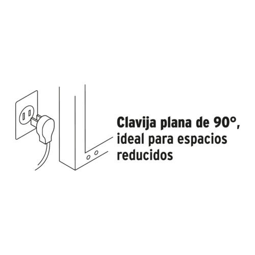 49573 - Extensión doméstica aterrizada 10 m blanca con clavija plana