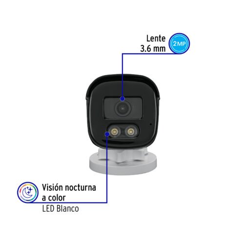 495741 49574 - Cámara Tipo Bala 2MP, Lente 3.6mm, Volteck