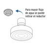495753 49575 - Regadera cromo 4" plato redondo, con brazo, Foset Element