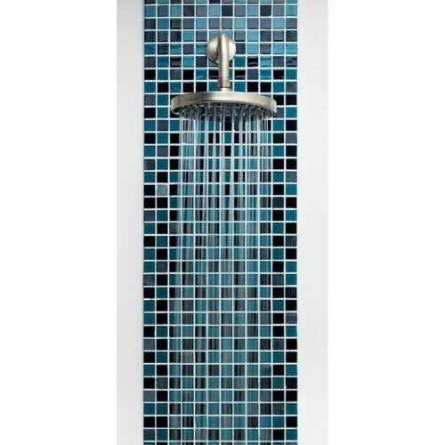 49577 - Regadera cromo 8" plato redondo, con brazo, Foset Element
