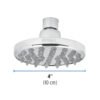 495812 49581 - Regadera cromo 4" plato redondo, sin brazo, Foset Element