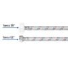 495932 49593 - Manguera p/WC, aluminio, 1/2"x7/8", 50cm, plást/metal, Basic