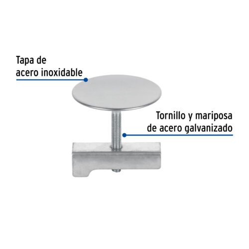 495951 49595 - Cubretaladro de acero inoxidable 1-3/4" cromo, Foset