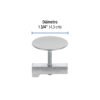 495952 49595 - Cubretaladro de acero inoxidable 1-3/4" cromo, Foset